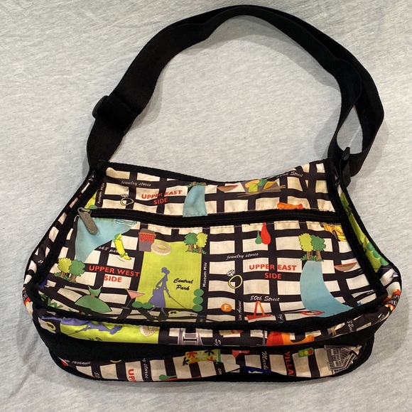 Lesportsac Bags Lesportsac Vintage Nyc Manhattan Grid Map City